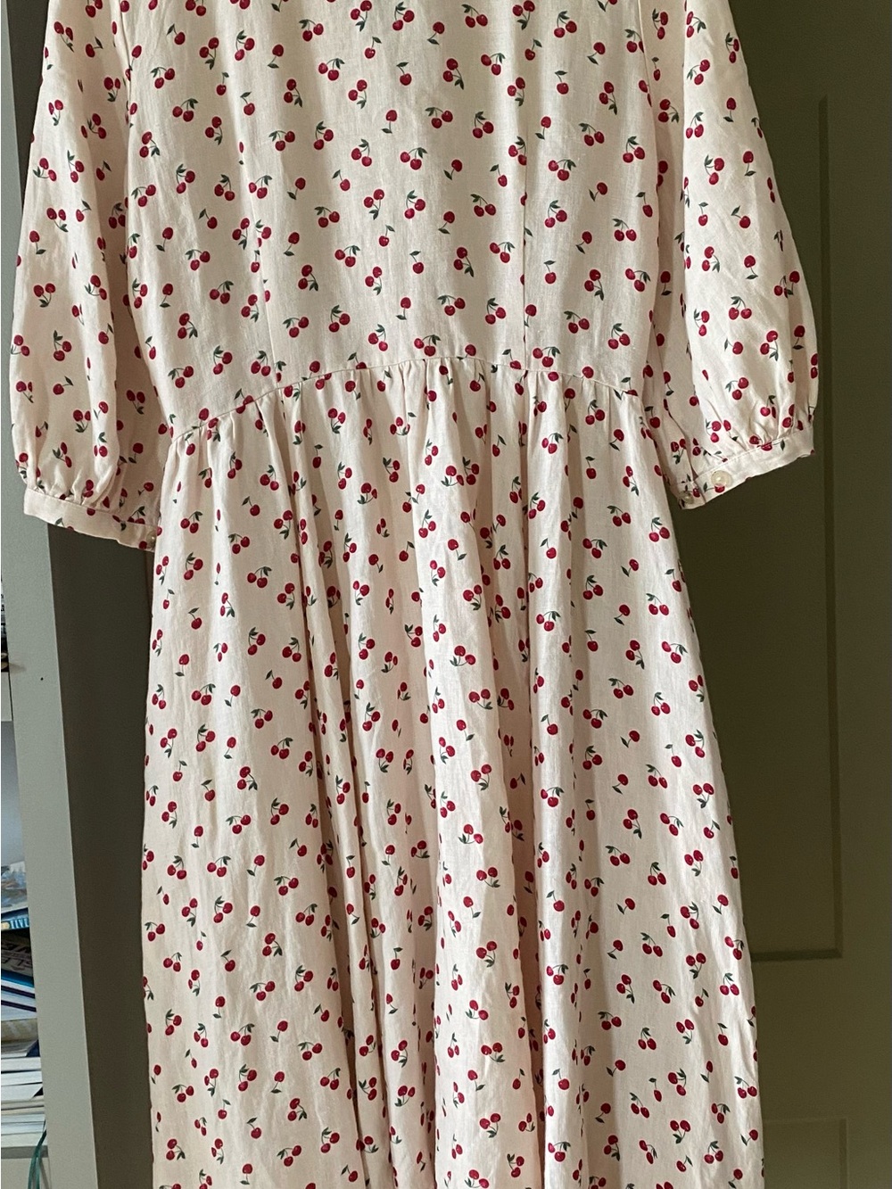 Son de Flor Ophelia Red Cherry linen - Picture 3 of 5
